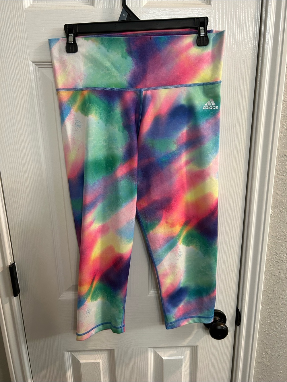 ADIDAS Climalite Mid Rise Tights Pants Women Ladies size medium multicolor